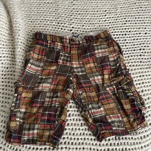 Plaid Fcuk shorts